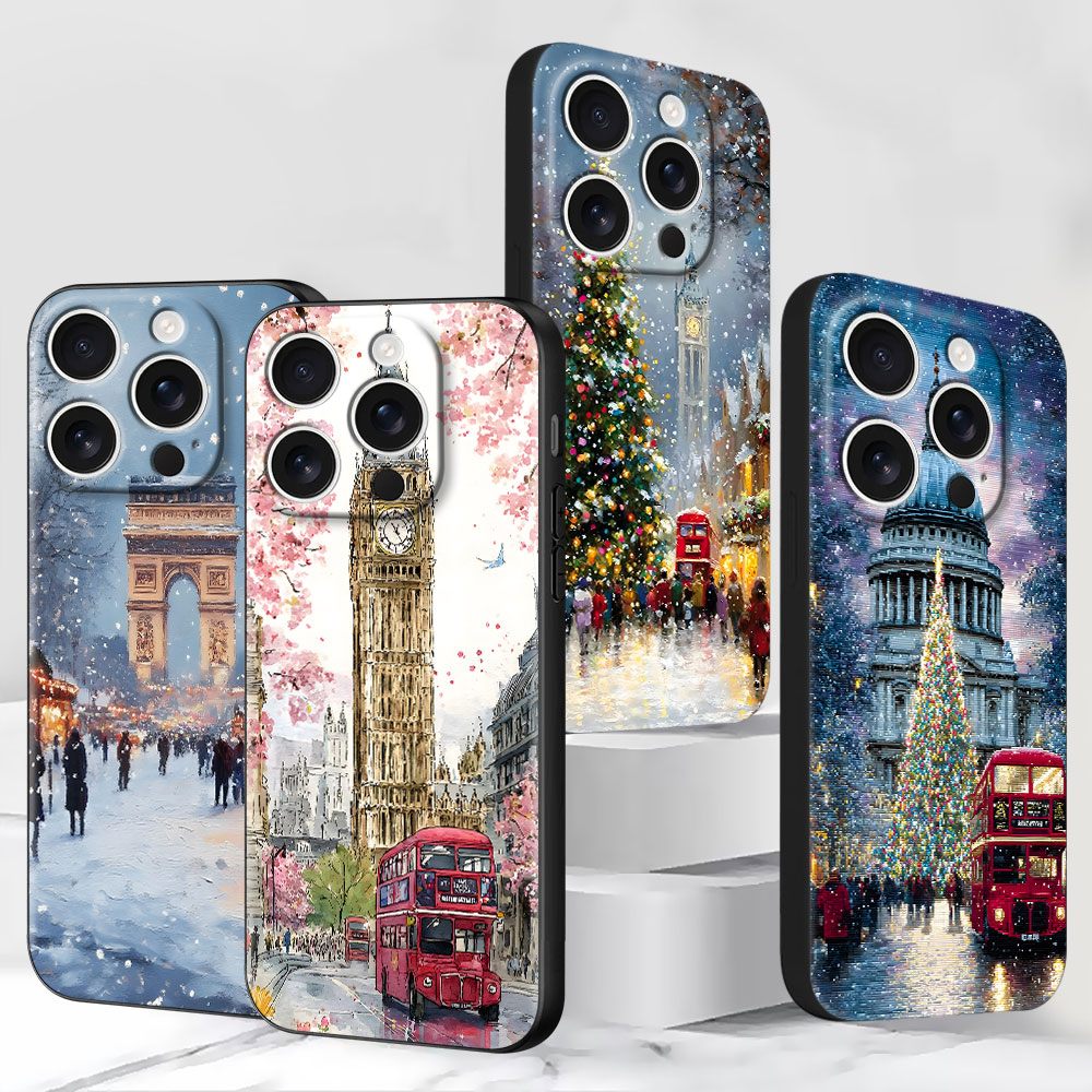 Casing Ponsel TPU Hitam Motif  - Phone Cases London ulasan dan harga