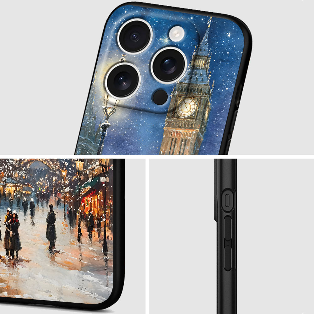 Casing Ponsel TPU Hitam Motif  - Phone Cases London ulasan dan harga