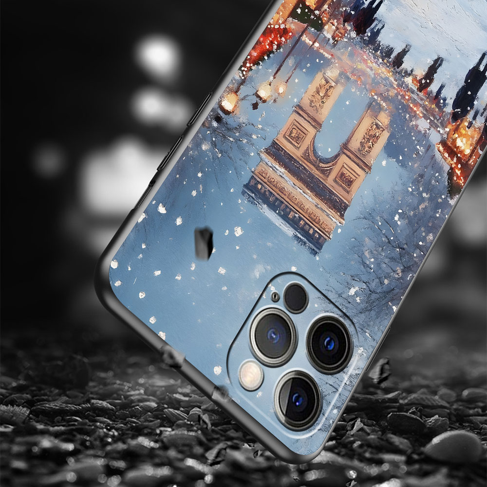 Casing Ponsel TPU Hitam Motif  - Phone Cases London ulasan dan harga